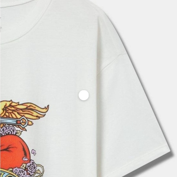 Bon Jovi Relaxed Fit Cotton Boxy Tee Size 2 - Picture 3 of 5